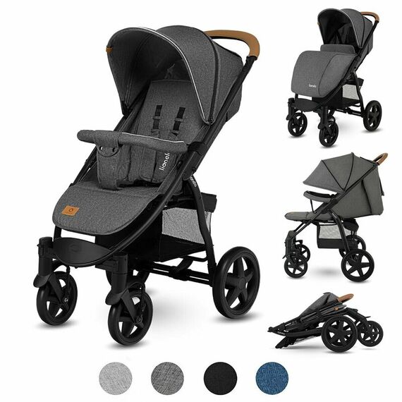 Carucior sport, Lionelo Annet Plus, Stone Caramel, Culoare: Gri - poza 2 - ExclusivMAG.ro