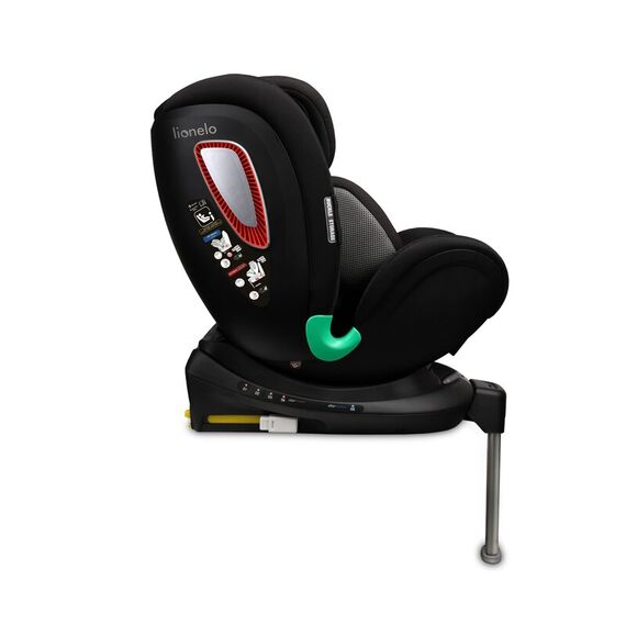 Scaun auto I-size Lionelo Antoon Plus Negru, Rotire 360 grade, 0-18 kg, Testat ADAC, R129 - poza 8 - ExclusivMAG.ro