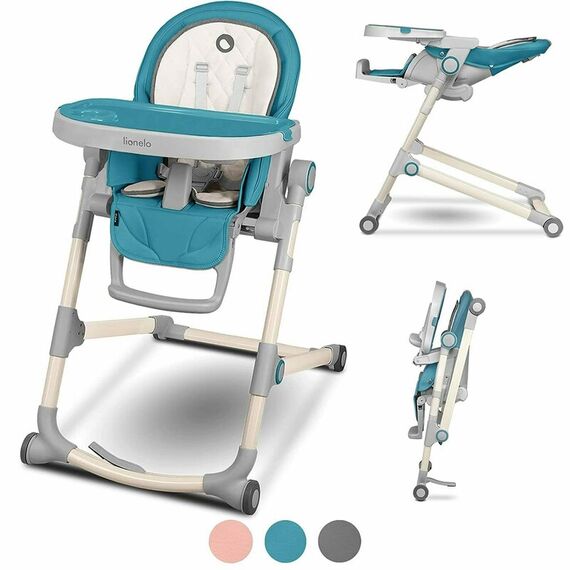 Lionelo - Scaun de masa pliabil Cora, Ocean, Culoare: Albastru - poza 2 - ExclusivMAG.ro