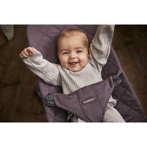 BabyBjorn - Balansoar Bliss Dark Purple, Bumbac, Culoare: Mov - poza 3 - ExclusivMAG.ro