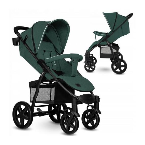 Carucior sport Lionelo Annet Tour, de la nastere pana la 22 kg, certificare TÜV SÜD,Verde, Culoare: Verde, Model: sport - poza 2 - ExclusivMAG.ro