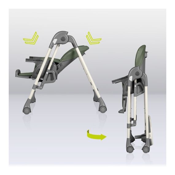 Lionelo - Scaun de masa si balansoar, 2 in 1, Laurice, 0 luni+, Verde, Culoare: Verde - poza 5 - ExclusivMAG.ro