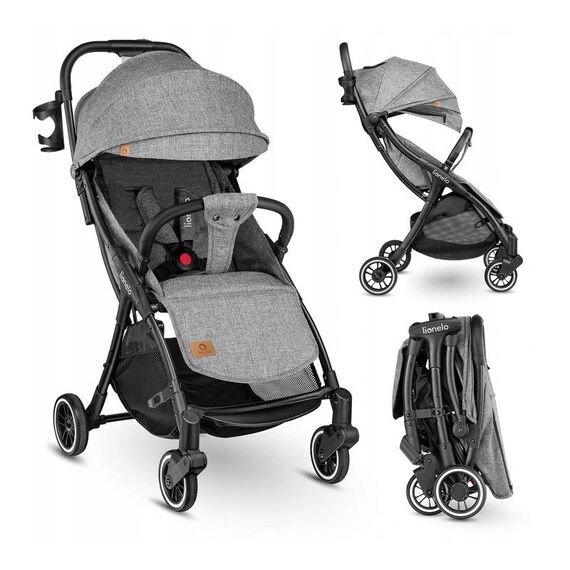 Carucior sport Lionelo Julie One, Stone Grey, Culoare: Gri deschis, Model: sport - poza 2 - ExclusivMAG.ro