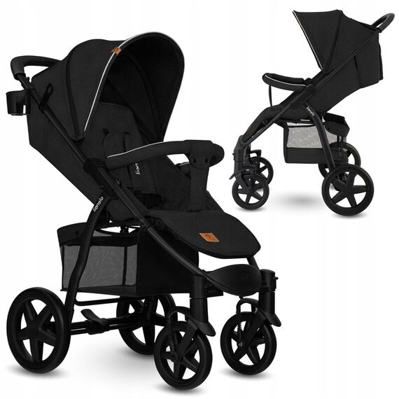 Carucior sport Lionelo Annet Tour, de la nastere pana la 22 kg, certificare TÜV SÜD,Negru, Culoare: Negru, Model: sport - poza 2 - ExclusivMAG.ro