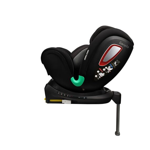 Scaun auto I-size Lionelo Antoon Plus Negru, Rotire 360 grade, 0-18 kg, Testat ADAC, R129 - poza 9 - ExclusivMAG.ro