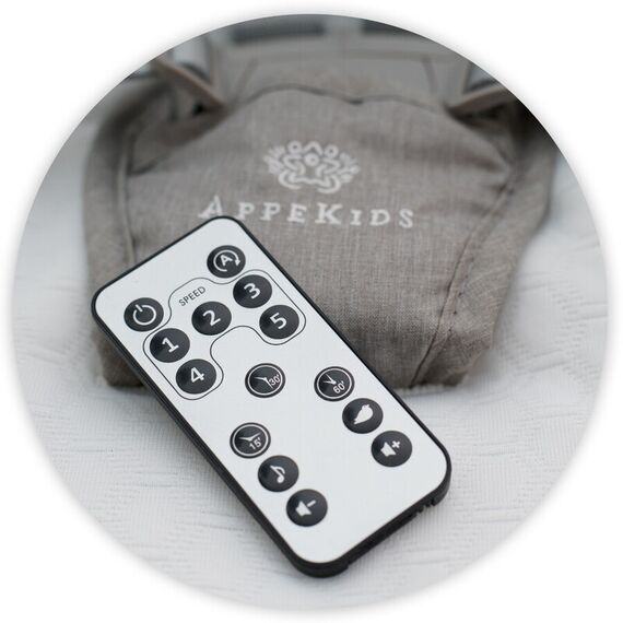 Leagan electric multifunctional pentru bebelusi AppeKids - I-Size - Powder Grey, Culoare: Gri - poza 3 - ExclusivMAG.ro