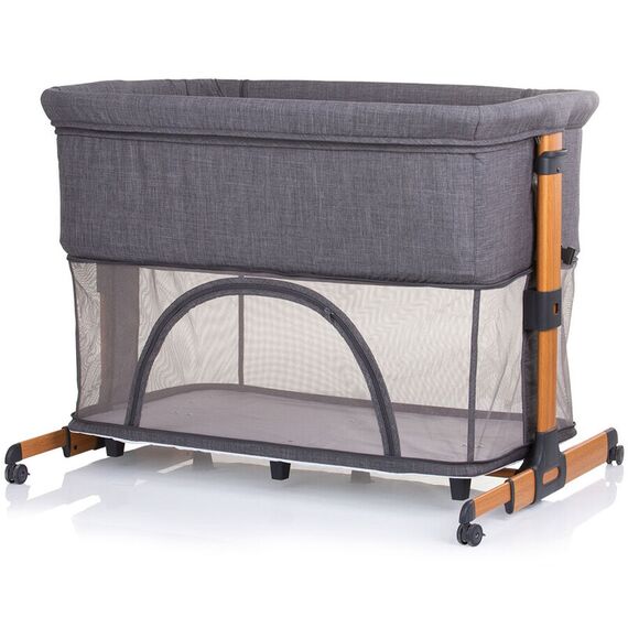 Patut Co-Sleeper si Tarc Chipolino Mommy 'n Me graphite wood, Culoare: Gri, Dimensiuni: 90x50 - poza 7 - ExclusivMAG.ro