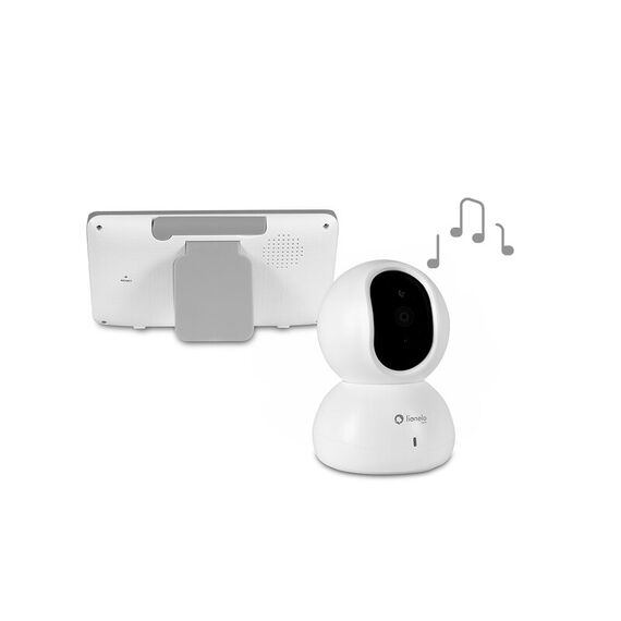 Videofon Lionelo Babyline 8.2 , Cu termometru, Cu melodii, Cu comunicare in 2 sensuri, Alb - poza 6 - ExclusivMAG.ro