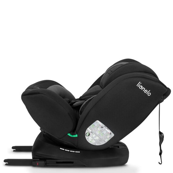 Scaun auto Lionelo Bastiaan i-Size, 4 in 1, Rotire 360 grade, 0-36 Kg, 40-150 cm, Negru/Gri, Culoare: Negru/Gri, Grupa: 0-36kg (0 luni - 12 ani) - poza 7 - ExclusivMAG.ro