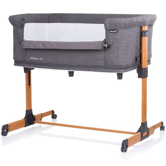 Patut Co-Sleeper si Tarc Chipolino Mommy 'n Me graphite wood, Culoare: Gri, Dimensiuni: 90x50 - poza 4 - ExclusivMAG.ro