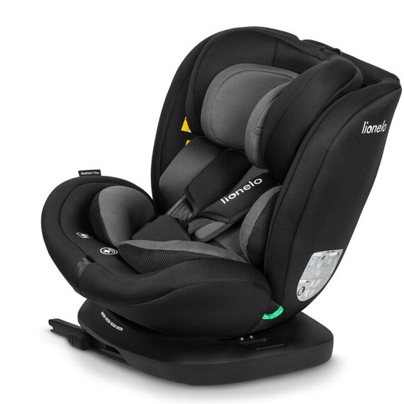 Scaun auto Lionelo Bastiaan i-Size, 4 in 1, Rotire 360 grade, 0-36 Kg, 40-150 cm, Negru/Gri, Culoare: Negru/Gri, Grupa: 0-36kg (0 luni - 12 ani) - poza 2 - ExclusivMAG.ro
