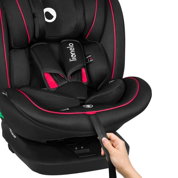 Scaun auto Lionelo Bastiaan i-Size, 4 in 1, Rotire 360 grade, 0-36 Kg, 40-150 cm, Negru/Rosu, Culoare: Negru/Rosu, Grupa: 0-36kg (0 luni - 12 ani) - poza 4 - ExclusivMAG.ro