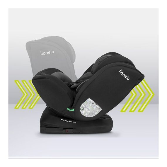 Scaun auto Lionelo Bastiaan i-Size, 4 in 1, Rotire 360 grade, 0-36 Kg, 40-150 cm, Negru/Gri, Culoare: Negru/Gri, Grupa: 0-36kg (0 luni - 12 ani) - poza 9 - ExclusivMAG.ro