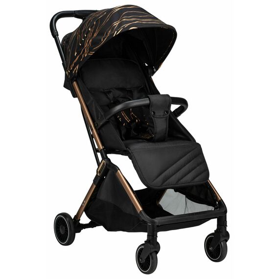 Carucior sport pliabil automat, Unique, FreeON, Gold Rose, Culoare: Negru/Auriu, Model: sport  - ExclusivMAG.ro