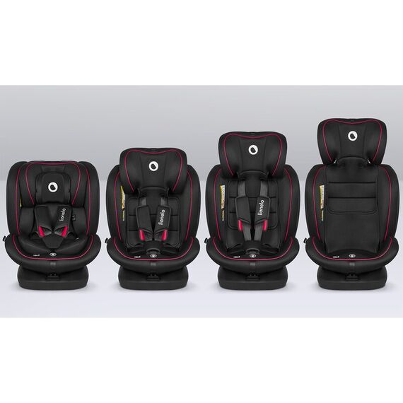 Scaun auto Lionelo Bastiaan i-Size, 4 in 1, Rotire 360 grade, 0-36 Kg, 40-150 cm, Negru/Rosu, Culoare: Negru/Rosu, Grupa: 0-36kg (0 luni - 12 ani) - poza 5 - ExclusivMAG.ro
