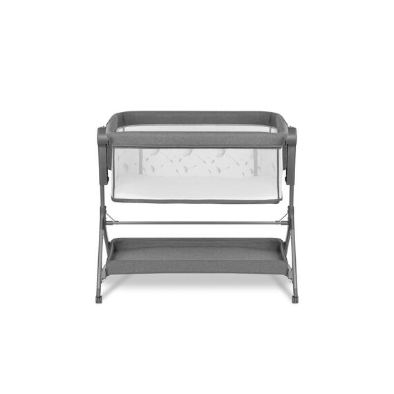 Patut co-sleeper Lionelo Leonie Plus, Pliabil, Cu sistem de leganare, Gri, Culoare: Gri, Dimensiuni: 80x50 - poza 4 - ExclusivMAG.ro