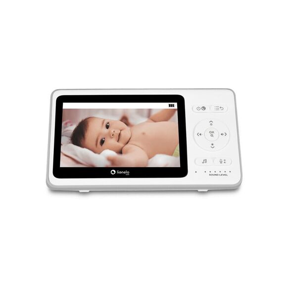 Videofon Lionelo Babyline 8.2 , Cu termometru, Cu melodii, Cu comunicare in 2 sensuri, Alb - poza 4 - ExclusivMAG.ro