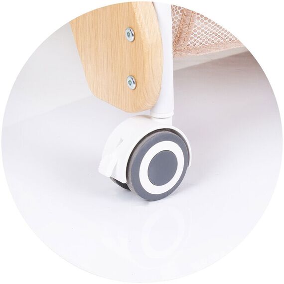 Patut Co-Sleeper Chipolino Heart 2 Heart sand, Culoare: Crem, Dimensiuni: 90x50 - poza 9 - ExclusivMAG.ro