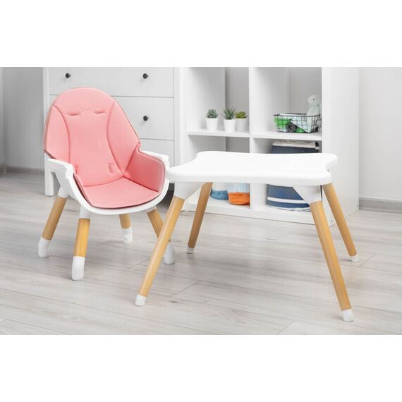 Scaun de masa transformabil Caretero TUVA Pink, Culoare: Roz - poza 11 - ExclusivMAG.ro