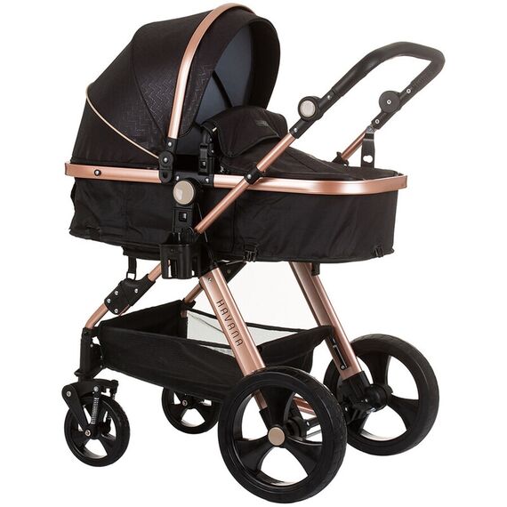 Carucior Chipolino Havana 2 in 1 obsidian gold, Culoare: Negru/Auriu, Model: 2 in 1  - ExclusivMAG.ro
