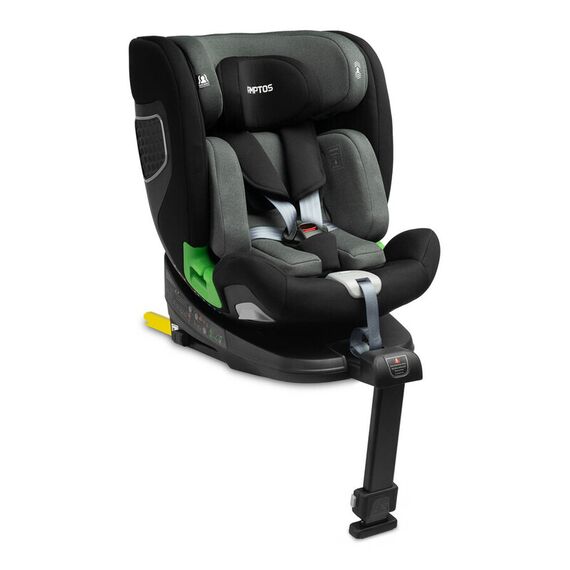 Scaun auto rotativ Caretero KAMPTOS I-Size 40-150 cm Gri/Negru, Culoare: Gri/Negru, Grupa: 0-36kg (0 luni - 12 ani) - poza 4 - ExclusivMAG.ro