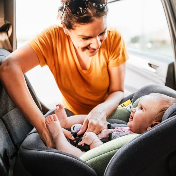Scaun auto rotativ cu isofix, BabyGo MOVE360 Green, 40-150 cm, certificat R129, Culoare: Verde, Grupa: 0-36kg (0 luni - 12 ani) - poza 11 - ExclusivMAG.ro