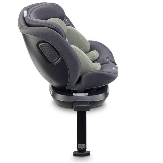 Scaun auto rotativ cu isofix, BabyGo MOVE360 Green, 40-150 cm, certificat R129, Culoare: Verde, Grupa: 0-36kg (0 luni - 12 ani) - poza 4 - ExclusivMAG.ro