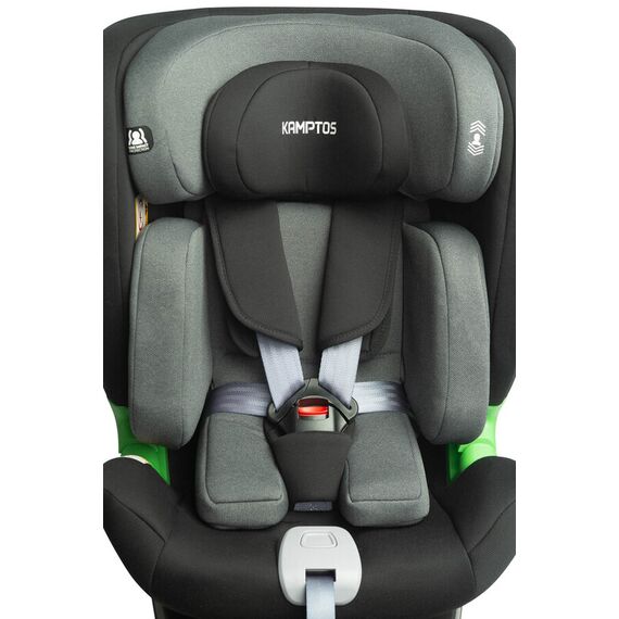 Scaun auto rotativ Caretero KAMPTOS I-Size 40-150 cm Gri/Negru, Culoare: Gri/Negru, Grupa: 0-36kg (0 luni - 12 ani) - poza 11 - ExclusivMAG.ro
