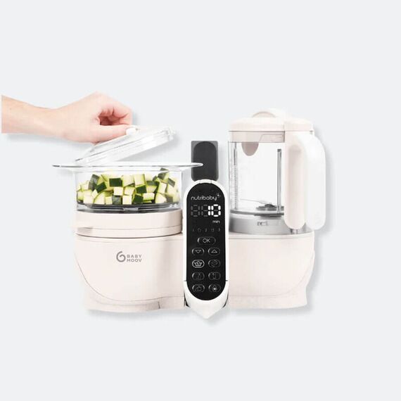 Robot multifunctional 5 in 1 Babymoov Nutribaby (+) Mineral Beige, Culoare: Bej - poza 4 - ExclusivMAG.ro
