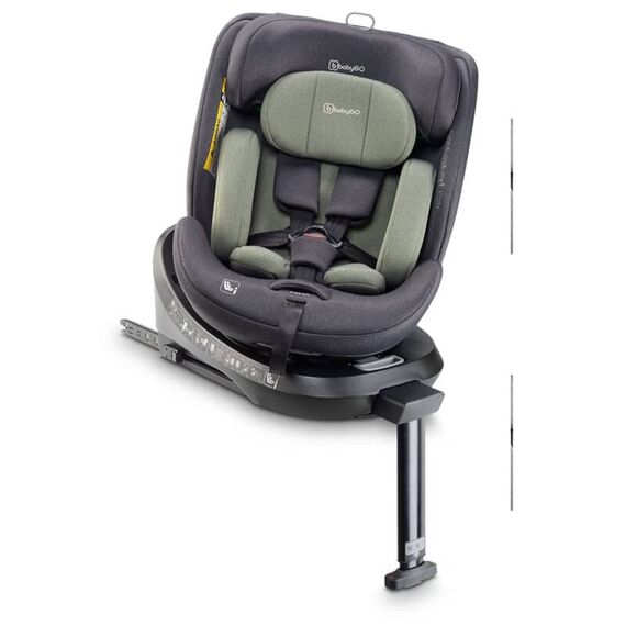 Scaun auto rotativ cu isofix, BabyGo MOVE360 Green, 40-150 cm, certificat R129, Culoare: Verde, Grupa: 0-36kg (0 luni - 12 ani) - poza 2 - ExclusivMAG.ro