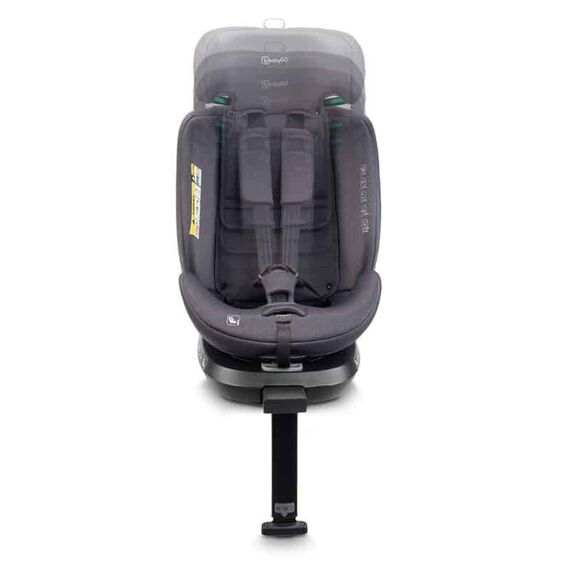 Scaun auto rotativ cu isofix, BabyGo MOVE360 Green, 40-150 cm, certificat R129, Culoare: Verde, Grupa: 0-36kg (0 luni - 12 ani) - poza 7 - ExclusivMAG.ro