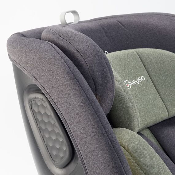 Scaun auto rotativ cu isofix, BabyGo MOVE360 Green, 40-150 cm, certificat R129, Culoare: Verde, Grupa: 0-36kg (0 luni - 12 ani) - poza 8 - ExclusivMAG.ro
