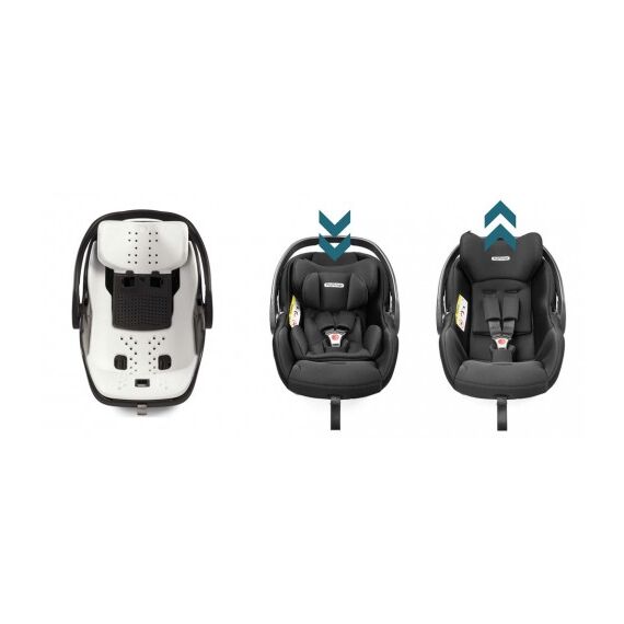 Scaun Auto, Peg Perego, i-size Primoviaggio SLK, 0-13 kg, 500, Graphic Gold, Culoare: Negru/Auriu, Grupa: 0-13kg (0 luni - 12 luni) - poza 4 - ExclusivMAG.ro