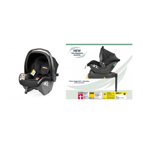 Scaun Auto, Peg Perego, i-size Primoviaggio SLK, 0-13 kg, 500, Graphic Gold, Culoare: Negru/Auriu, Grupa: 0-13kg (0 luni - 12 luni) - poza 5 - ExclusivMAG.ro