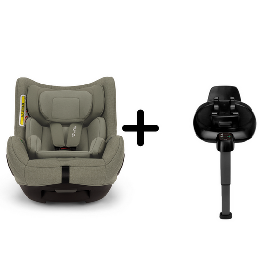 Scaun auto rotativ i-Size Nuna TODL next Pine, 40-105 cm + Baza isofix BASE next i-Size, Culoare: Verde, Grupa: 0-18kg (0 luni - 4 ani)  - ExclusivMAG.ro