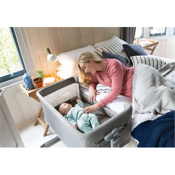 Patut Pliant 2 in 1 Joie Roomie Glide Shale, Culoare: Negru - poza 9 - ExclusivMAG.ro