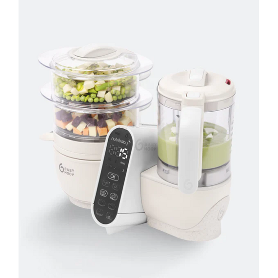 Robot multifunctional 5 in 1 Babymoov Nutribaby (+) Mineral Beige, Culoare: Bej - poza 6 - ExclusivMAG.ro