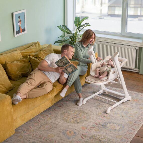 Scaun de masa si leagan electric Carrello CASCATA Ash Grey, Culoare: Gri deschis - poza 7 - ExclusivMAG.ro