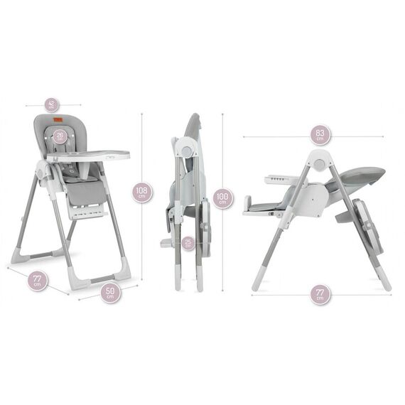 Scaun de masa Gwaju, Momi, Light Grey, Culoare: Gri deschis - poza 6 - ExclusivMAG.ro