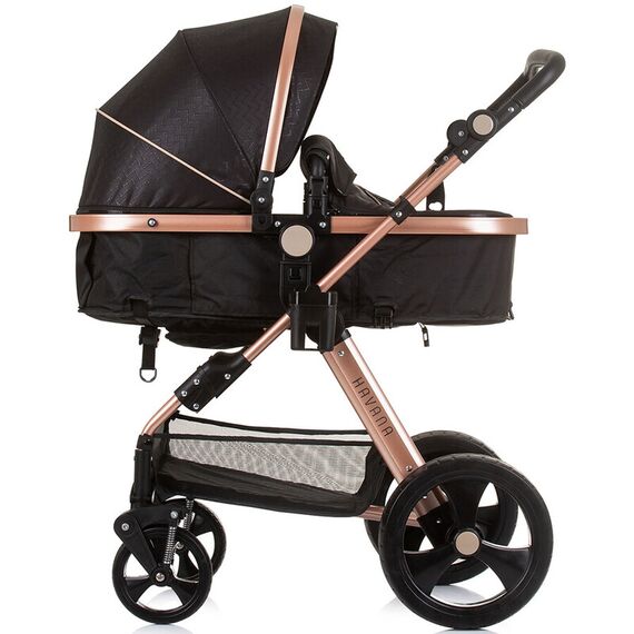 Carucior Chipolino Havana 3 in 1 obsidian gold, Culoare: Negru/Auriu, Model: 3 in 1 - poza 10 - ExclusivMAG.ro