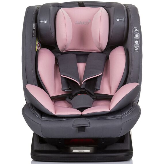 Scaun auto Chipolino Aviato I-Size 40-150 cm flamingo, Culoare: Roz, Grupa: 0-36kg (0 luni - 12 ani) - poza 3 - ExclusivMAG.ro