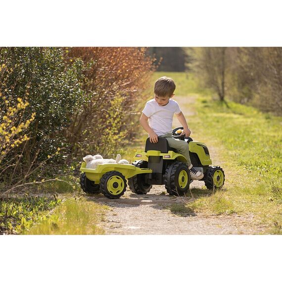Tractor cu pedale si remorca Smoby Farmer XL verde, Culoare: Verde - poza 8 - ExclusivMAG.ro