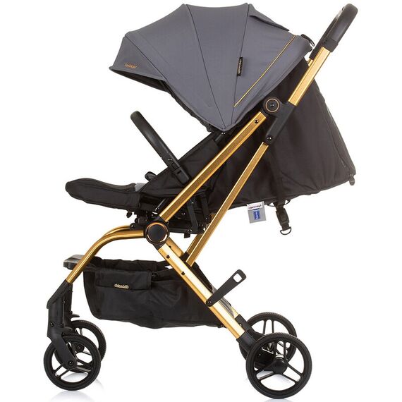 Carucior Chipolino Twister granite cu sezut rotativ, Culoare: Gri, Model: sport - poza 4 - ExclusivMAG.ro