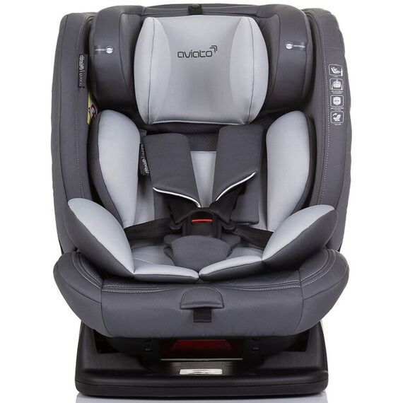 Scaun auto Chipolino Aviato I-Size 40-150 cm ash grey, Culoare: Gri deschis, Grupa: 0-36kg (0 luni - 12 ani) - poza 3 - ExclusivMAG.ro