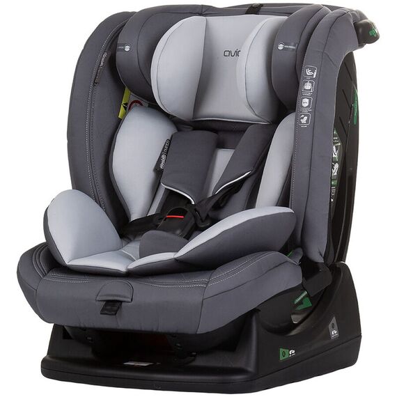 Scaun auto Chipolino Aviato I-Size 40-150 cm ash grey, Culoare: Gri deschis, Grupa: 0-36kg (0 luni - 12 ani)  - ExclusivMAG.ro