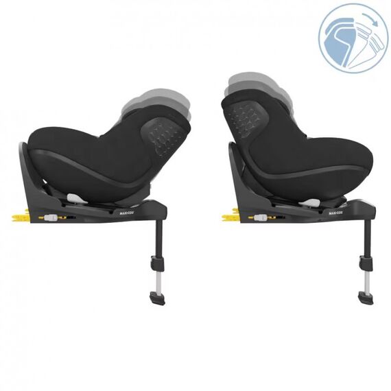 Scaun Auto I-Size Maxi-Cosi PEARL 360 PRO + Baza Auto FAMILYFIX 360 PRO AUTHENTIC BLACK, Culoare: Negru, Grupa: 61-105cm (4luni - 4ani) - poza 3 - ExclusivMAG.ro