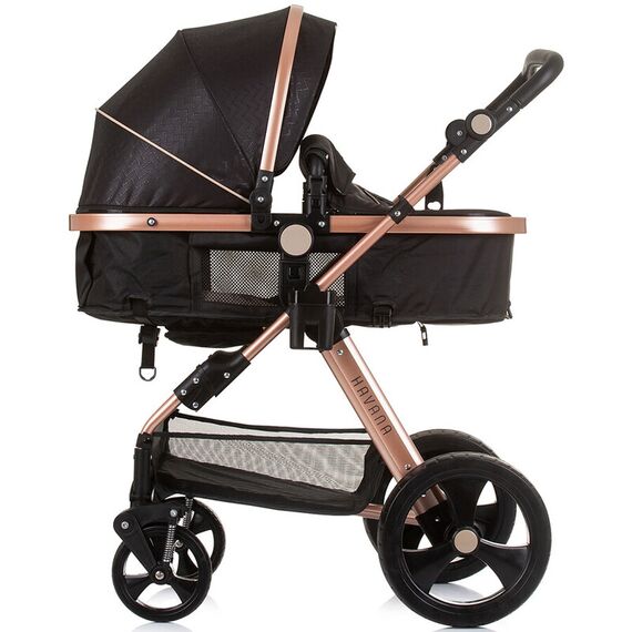 Carucior Chipolino Havana 3 in 1 obsidian gold, Culoare: Negru/Auriu, Model: 3 in 1 - poza 11 - ExclusivMAG.ro