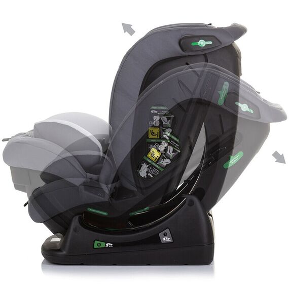 Scaun auto Chipolino Aviato I-Size 40-150 cm ash grey, Culoare: Gri deschis, Grupa: 0-36kg (0 luni - 12 ani) - poza 6 - ExclusivMAG.ro