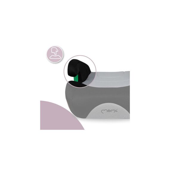 Inaltator auto cu isofix, i-size 135-150 cm , Momi Venko - Grey, Culoare: Gri, Grupa: 22-36kg (6 ani - 12 ani) - poza 4 - ExclusivMAG.ro