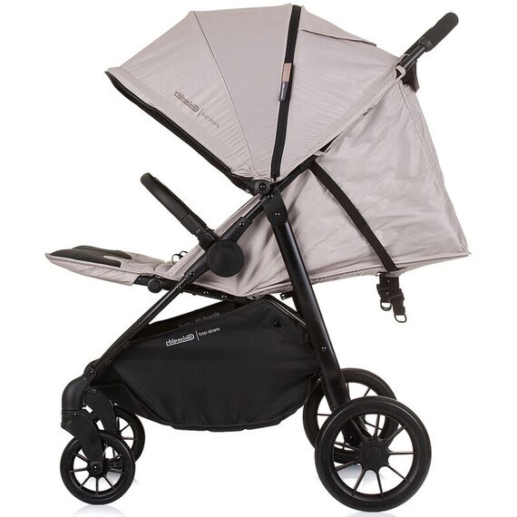 Carucior gemeni Chipolino Top Stars macadamia, Culoare: Crem, Model: gemeni - poza 6 - ExclusivMAG.ro